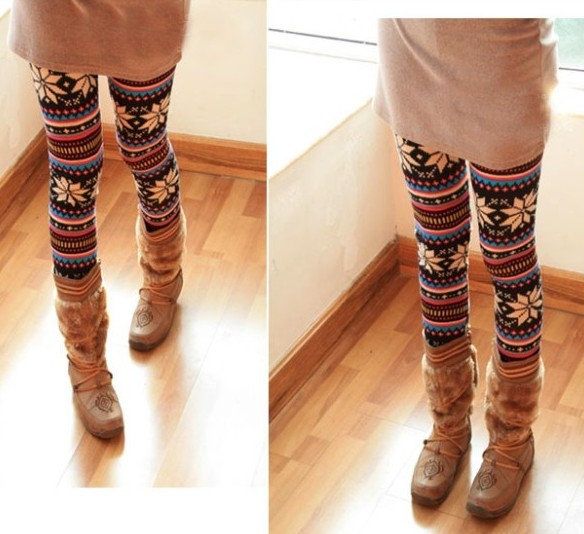 Retro Knitted Legging