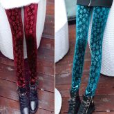 Legging Velvet Skull